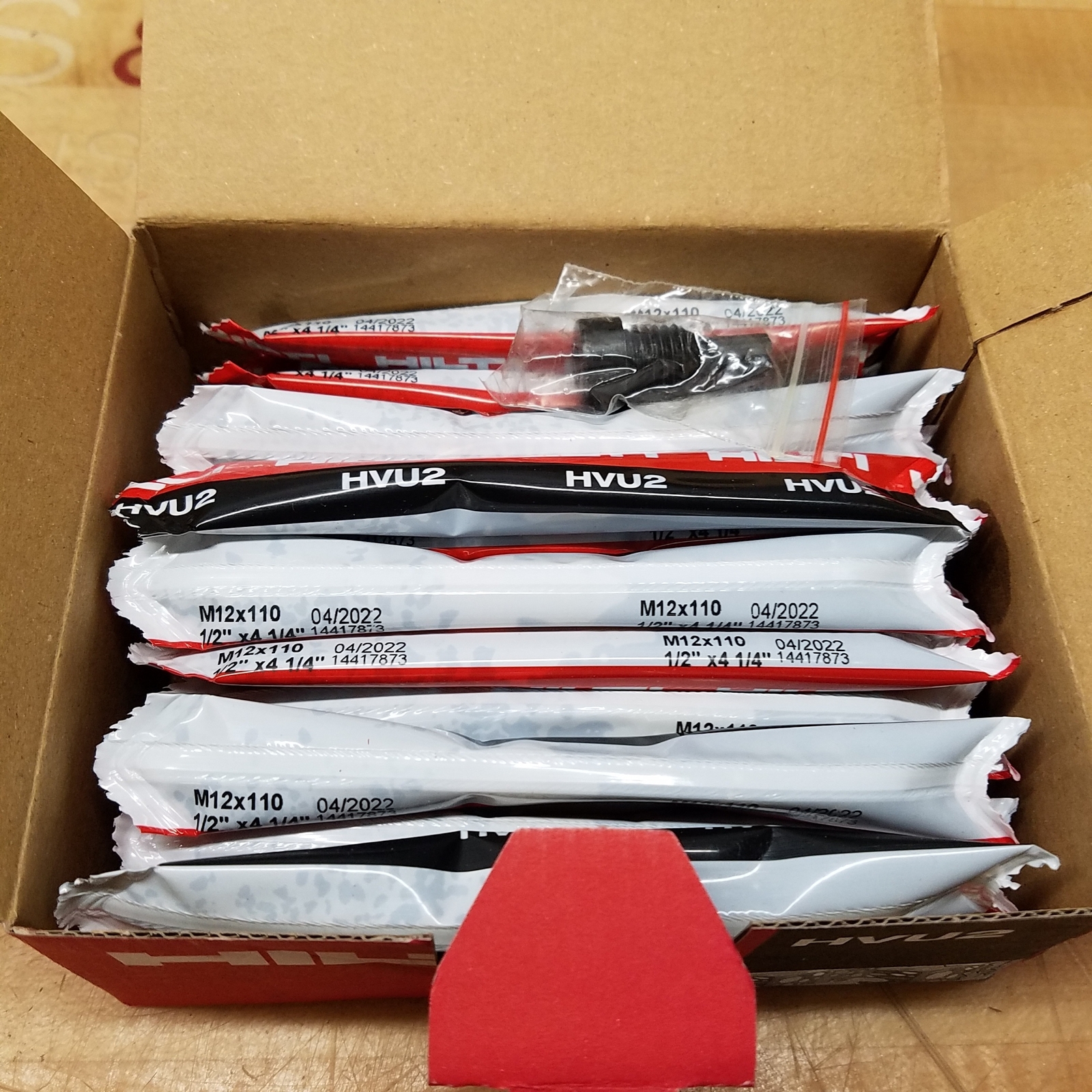 Hilti HVU2 M12x110 Adhesine Capsule, 2164507 NEW eBay