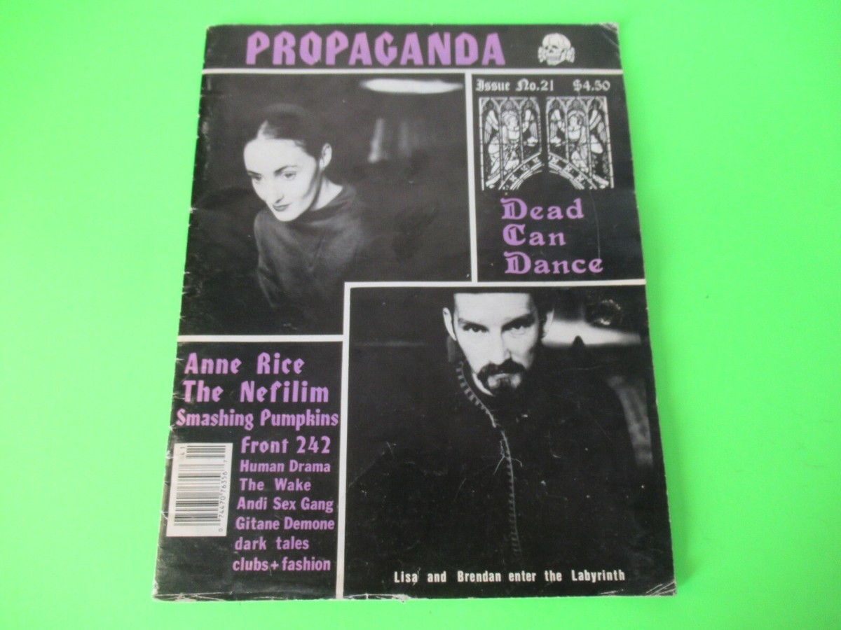 PROPAGANDA ISSUE # 21 MAGAZINE RARE GOTH INDUSTRIAL CHRISTIAN