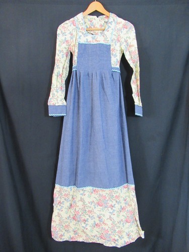 Vintage 70's Hippie Boho Prairie Festival Maxi Dress Rickrack PBJ Long Sleeve, $27.99 - Photo 3