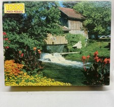 New - Country Blossoms Jigsaw Puzzle 21x27 1000 piece Mill water trees