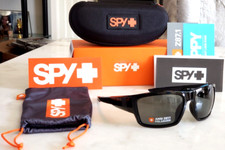 NEW SPY DIRTY MO TECH SUNGLASSES - ANSI MATTE BLACK/HD PLUS GRAY GREEN POLARIZED