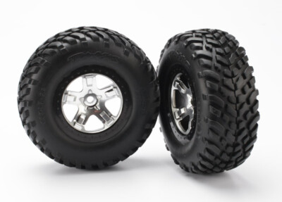 2 Copricerchi Look Beadlock Per Traxxas X-Maxx - ABS Rosso, Senza Viti, GCC Systems