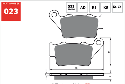 Rear Sintered Brake Pads Fits BMW G650GS 2009 2010 2011 2012 2013 SF9 - Picture 1 of 2