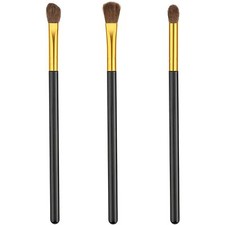 3Pcs Soft Synthetic Eyeshadow Blending Makeup Brush Kit for Eyeliner Crease