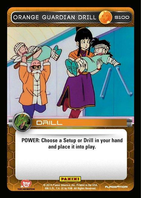 DBZ Dragon Ball Z TCG Card Panini Premiere S100 Orange Guardian