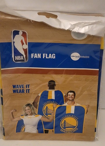 NBA Golden State Warriors Fan Flag Wave It Wear It Basketball Sports ๐ Go Team - Picture 24 of 24