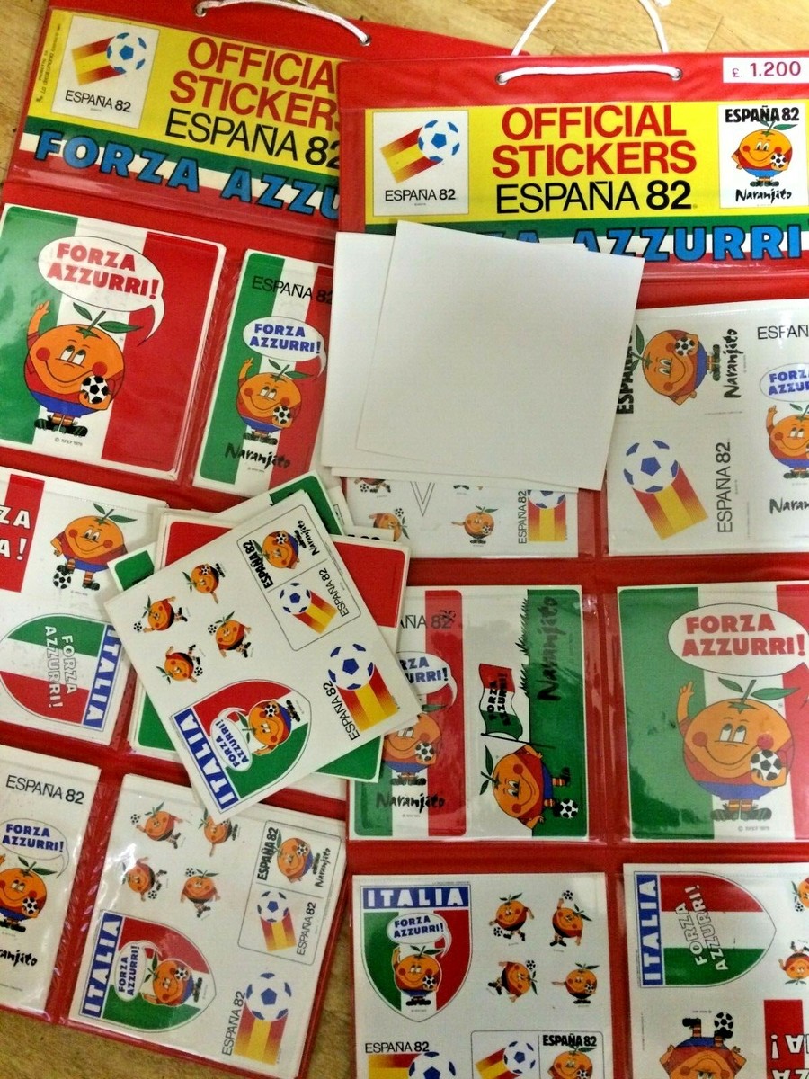 Autocollant Vintage España 82 - Forza Azzurri - Mundial 1982