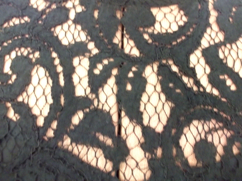 Pullover negro MICHAEL KORS Cami y SUPERPOSICIÓN DE ENCAJE manga larga TRANSPARENTE TOP/Talla XS Foto 4 de 4