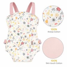 GAGAKU Puppentrage Baby Vorne & Hinten Tragen Mit Verstellbare Träger Baumwolle