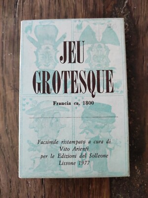 GROTESQUE GAME, ANASTATICA 1977 ARIENTI SOLLEONE, 32 CARDS, PLAYING CARDS DECK