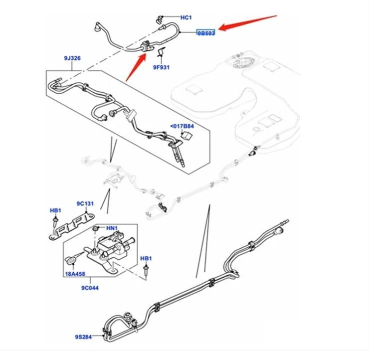 Fuel Vapor Purge Valve for 2006-2018 Land Rover Range Rover Sport 3.0L＆5.0L - Imagem 2 de 4