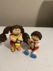 Vintage Cabbage Patch Kids PVC Figure Doll Set Girl And Boy