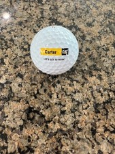 LOGO GOLF BALL-ORIGINAL 2024 CARTER CATEPILLAR-LET S GET TO WORK-PROV BALL