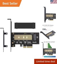 M.2 NVMe SSD Adapter with Cooling Aluminum Heatsink - Supports Multiple Sizes