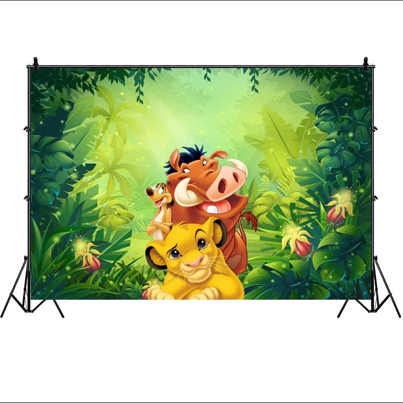Simba Lion King Backdrop Baby Shower Boy Birthday Party Photo Background Banner - Image 3 of 4