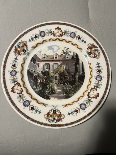 Hard To Find Illinois Central French Quarter Service Plate Full Logo Backstamp