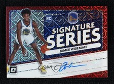 2020-21 Donruss Optic Signature Series Choice Red Prizm James Wiseman Auto 0el
