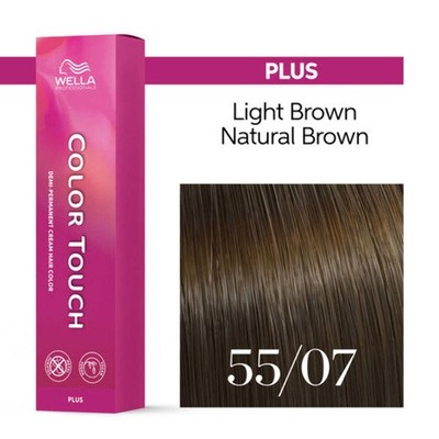 Wella Color Touch Plus Demi-Permanent Hair Color 55/07 Intense Light Brown Natur