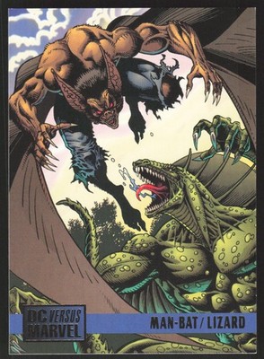1995 Fleer DC vs. Marvel Comics Man-Bat / Lizard #96 WNS
