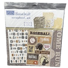 Keren Foster Scrapbook Kit Baseball Summer NEW