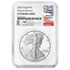 2024-S Proof $1 American Silver Eagle NGC PF70UC AR Michael Gaudioso Flag