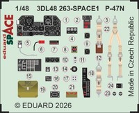 Eduard Accessories 3DL48263 - 1:48 P-47N Space For Miniart - Neu