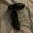 Carlos Women’s Black Slip-On Studded Flat Shoes, Solid Round Toe Flats — photo 1