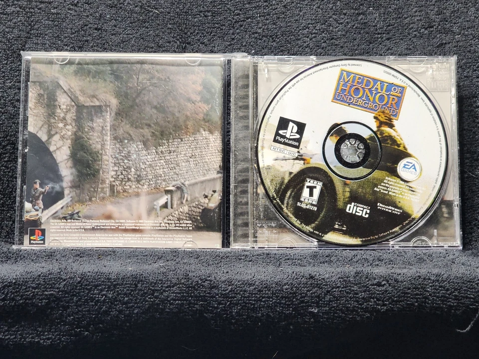 Sony Play Station 1 Medal of Honor Under Ground Juego Estuche y Manual Foto 3 de 3