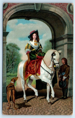 John Everett Millais - Equestrian Portrait Millais Landseer ENGLAND UK Postcard