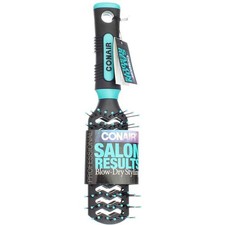 Conair Salon Results Vent Hair Brush, Black  Turquoise