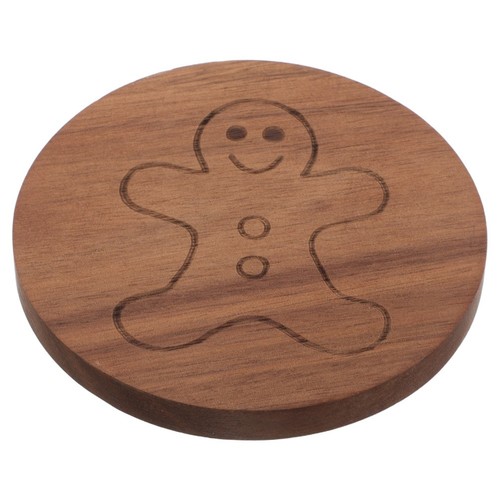 Dessous De Verre En Bois Sapelli Forme Arbre - 4 Sous-Verres + Support Sapin De Noël Pour Plats Chauds Et Casseroles