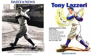 2004 Daily News Promotional Insert of New York Yankees Tony Lazzeri