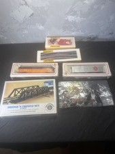 Bachman HO Train, Cars, Bridge,Power Pack Vintage Lot Pre-owned