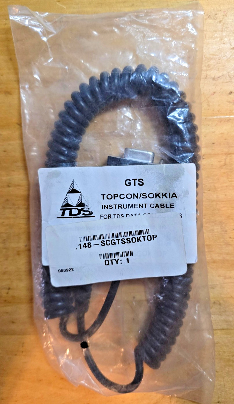 TDS 148-SCGTSSOKTOP Sokkia Topcon Instrument Data Collector Cable NEW NOS