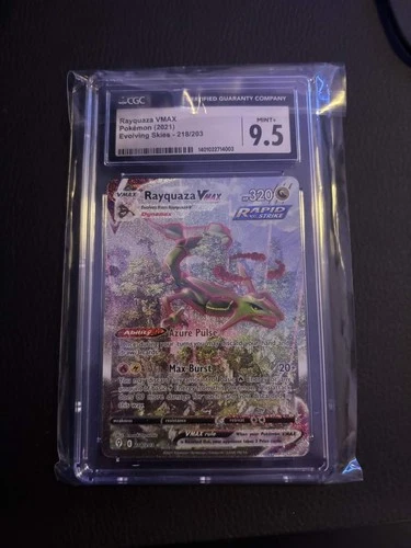Rayquaza VMAX 218/203 Evolving Skies Holo CGC 9.5 Alternate Art
