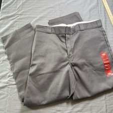 New DICKIES 874 Flex Original Fit Work Pants Workwear Men's 38x30 Grey NWT Chino