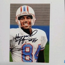Haywood Jeffires Autographed 4x6 Photo NFL Houston Oilers