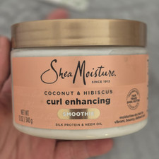 SheaMoisture Coconut Hibiscus Curl Enhancing Smoothie 12 oz Coconut Oil