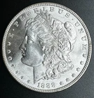 1888 Morgan Silver Dollar Blast White BU Gem