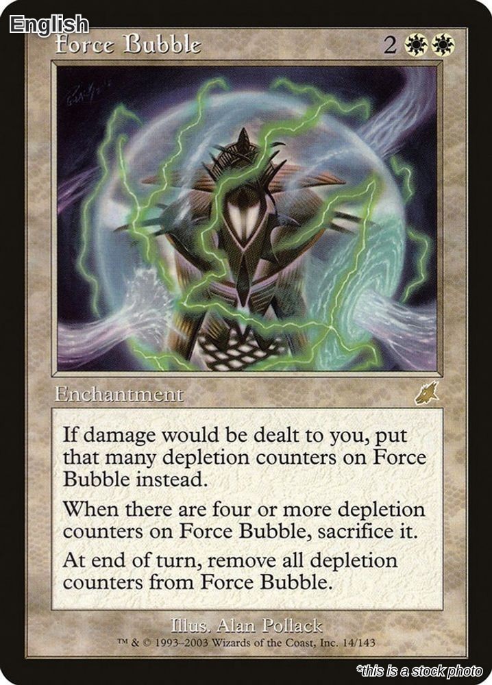 Magic Force Bubble 14 Rare Scourge NM