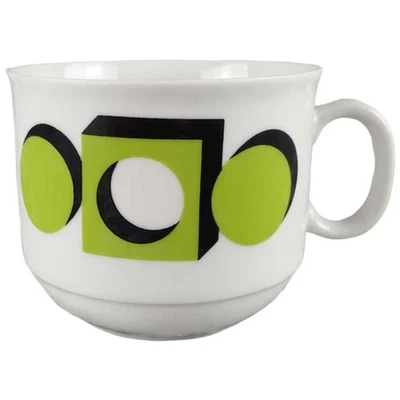 Kaffeetasse Tasse Seltmann Weiden Unbestimmten Formen Geometrisches 3D Dekor - Bild 1 von 4