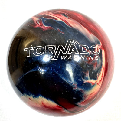 Ebonite Tornado Warning Bowling Ball Red/White/Blue Swirl 11 lb