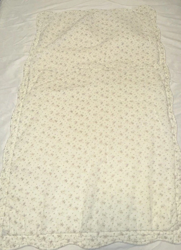 Vintage Country Floral Decorative Quilt King Size Pillow Shams Set Of 2 -Purple - Image 3 of 4