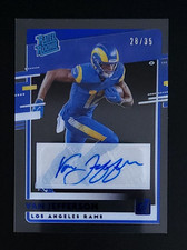 2020 Panini Chronicles Clearly Donruss Van Jefferson Rated Rookie Auto /35 RAMS