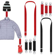 8 Pcs Mitten Clips for Kids Glove Adjustable Holder for Toddler Baby Clips El...