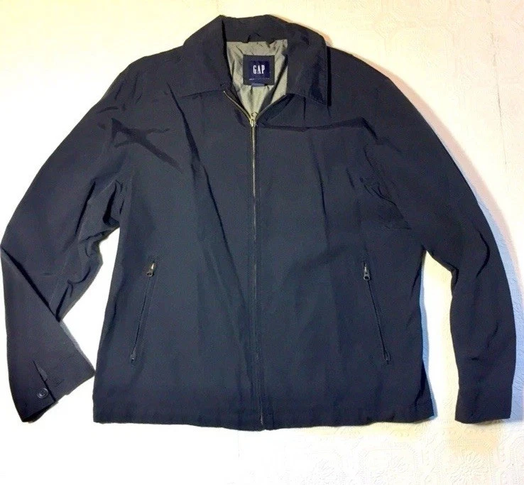 Gap Men’s Black Jacket XL Outdoor Cotton Nylon Polyester Nice