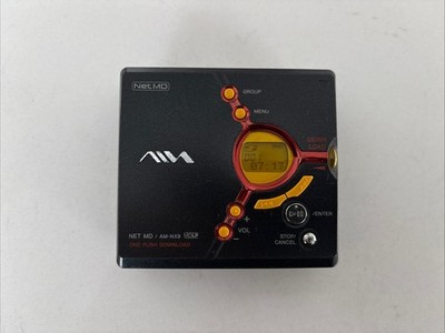 ULTRA RARE black and red Aiwa AM-NX9 Net MD MiniDisc Recorder Player