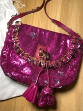 MARC JACOBS Women Bag Rare Sequin Pink Shoulder Mini Limited Edition VHTF Popula