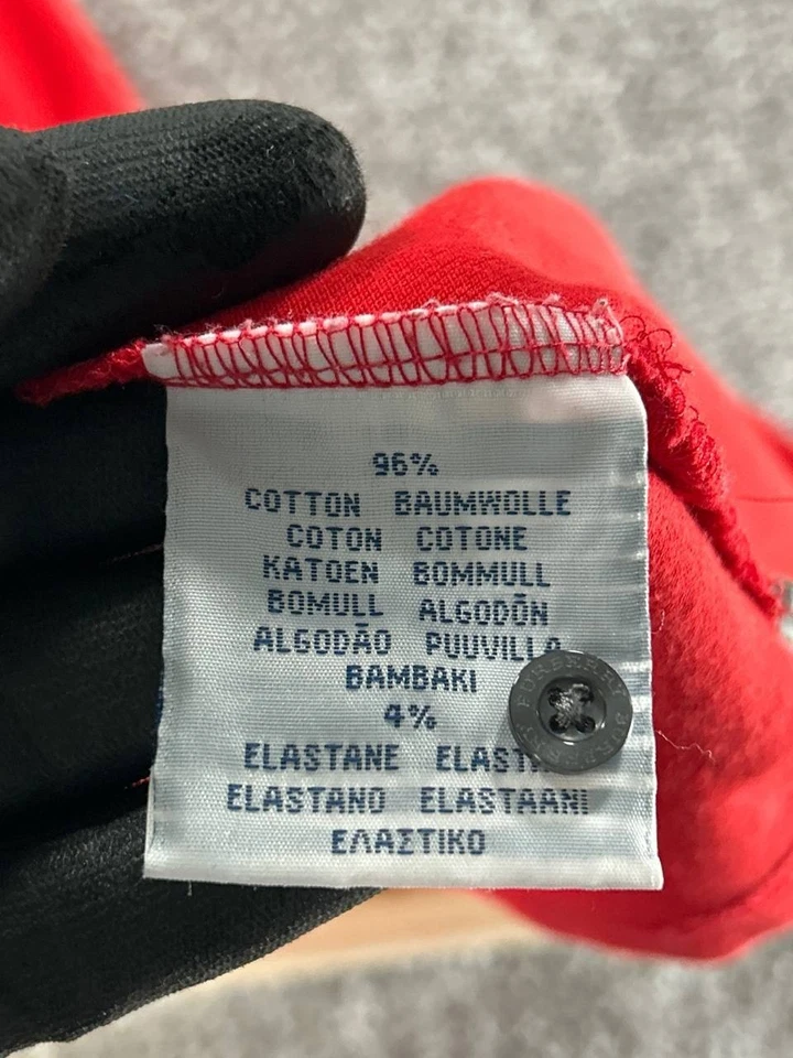 Burberry Golf Shirt Dress Womens Small Red Cotton - Image 4 of 4