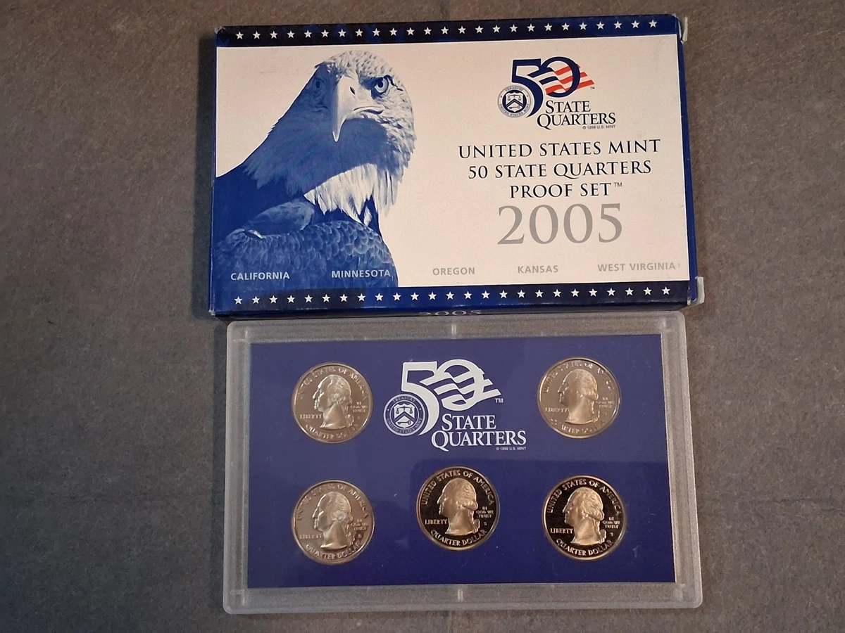 U.S. Mint 2005 Proof Set US State Quarters (1999-2008) for sale | eBay
